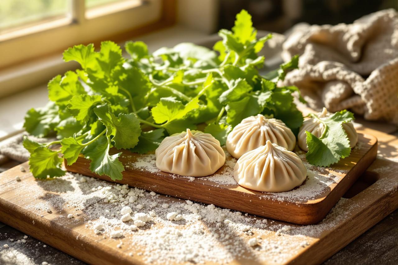 灶台上的四季——春天里的荠菜饺子